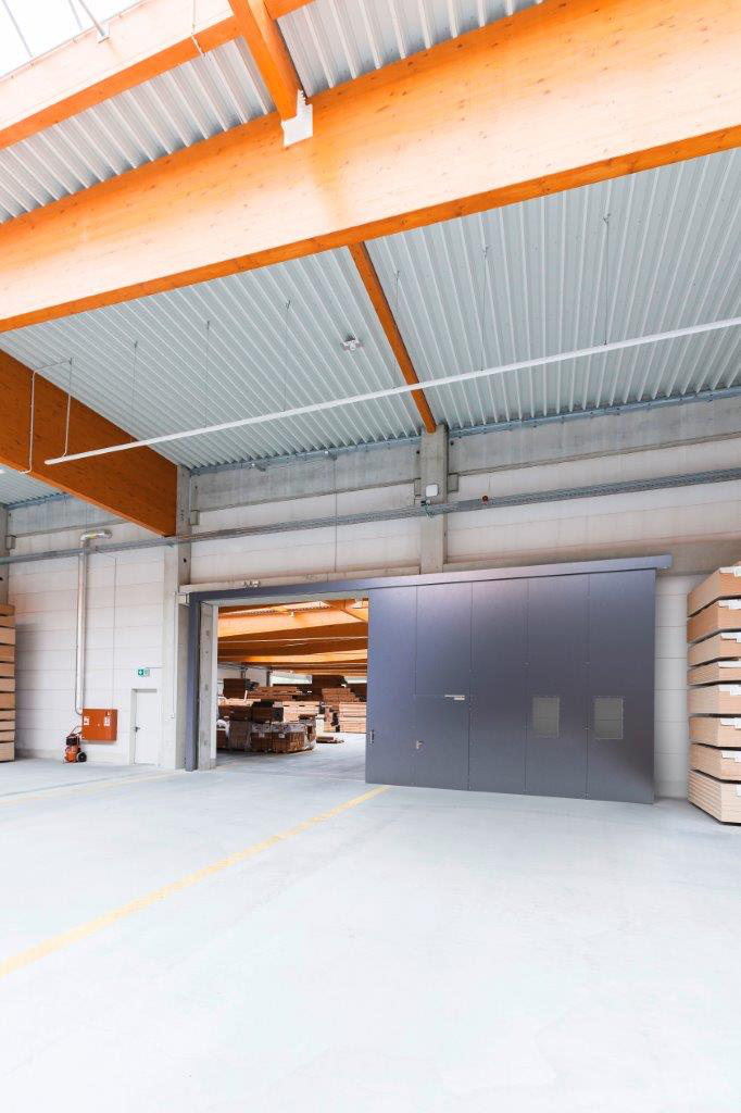 Enkele brandwerende schuifdeur